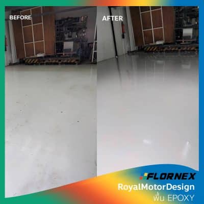 Flornex พื้นโรงงาน Epoxy Pu กันซึมดาดฟ้า พื้นสนามกีฬา