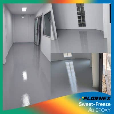 Flornex พื้นโรงงาน Epoxy Pu กันซึมดาดฟ้า พื้นสนามกีฬา