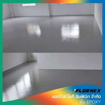 Flornex พื้นโรงงาน Epoxy Pu กันซึมดาดฟ้า พื้นสนามกีฬา